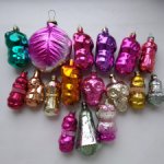 Елочные игрушки СССР одним лотом, 47 шт