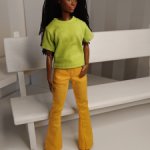 Весенний комплект одежды для кукол Барби и аналогичных по телу