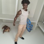 Комплект одежды для Кен качок Брюки рубашка и майка