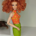 Одежда для Барби брюки и блузка с декольте