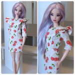 Платье для Барби одежда для кукол формата 1:6