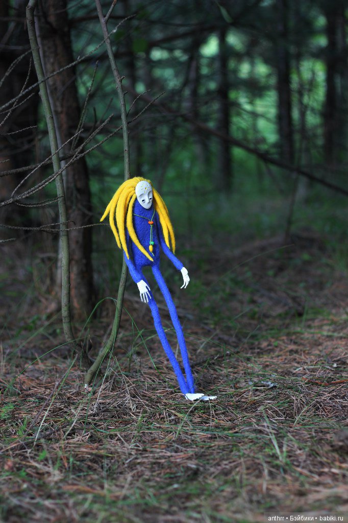 Маленький народец. Авторские куклы в смешанной технике (фото 4)