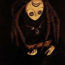 Ночная. Кукла в смешанной технике