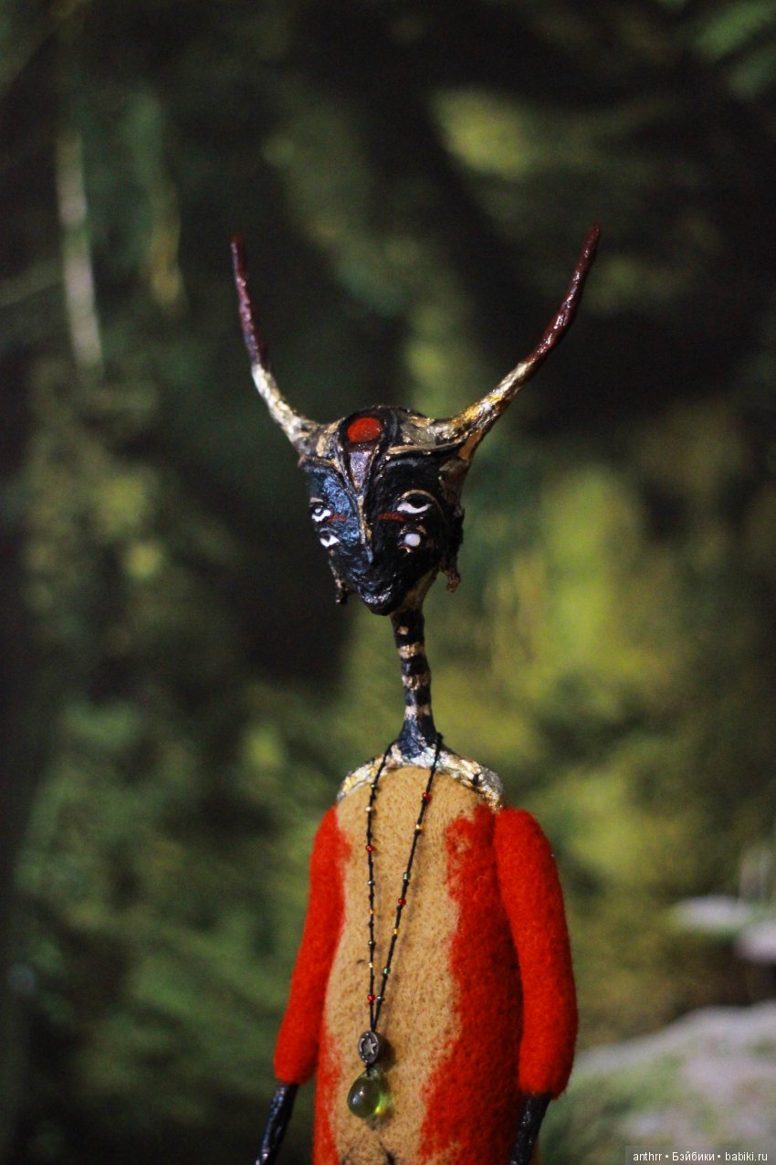 Вулкан — Авторские куклы из шерсти (валяние): сухое (фото 6)