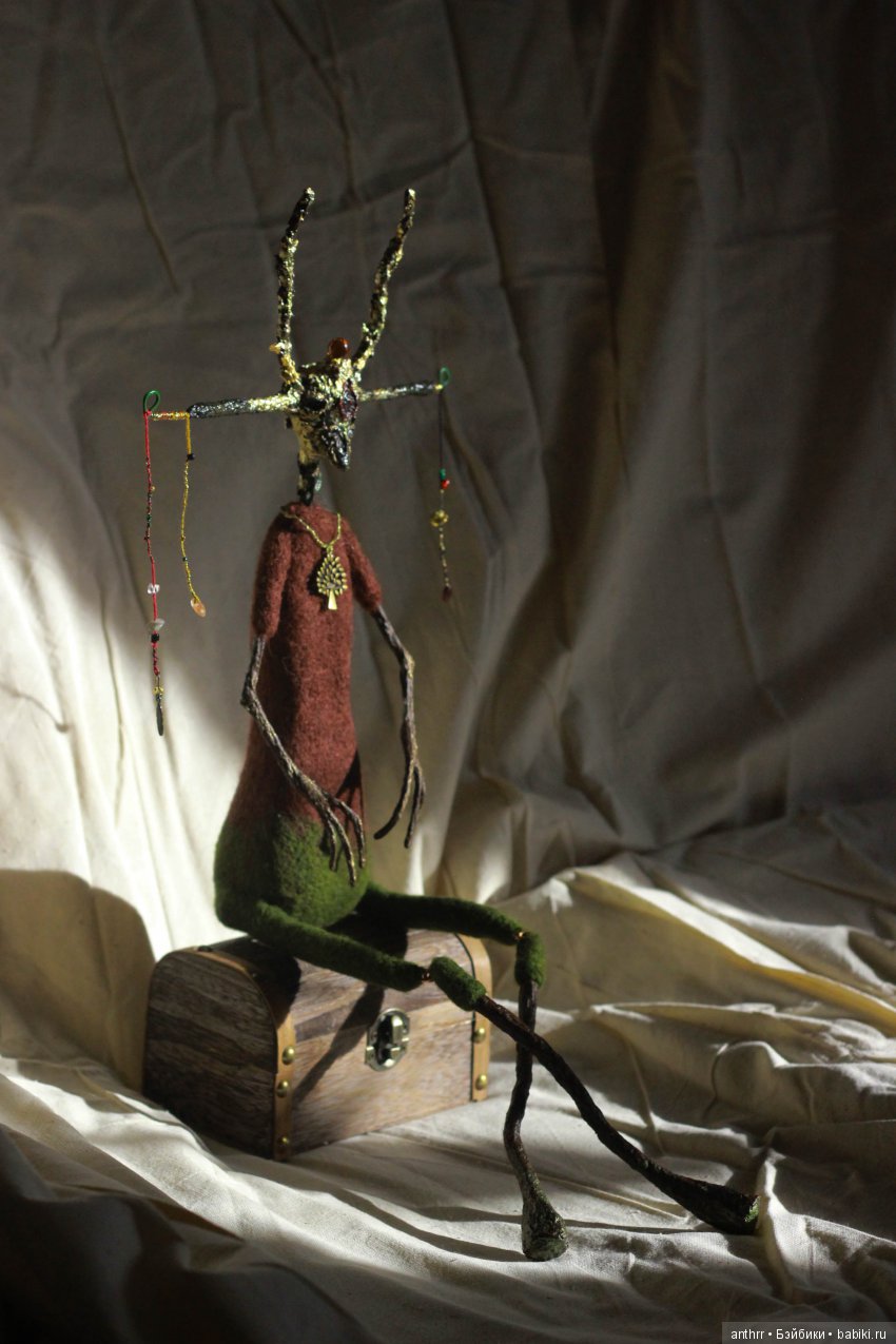 Болотяник — Авторские куклы из шерсти (валяние): сухое