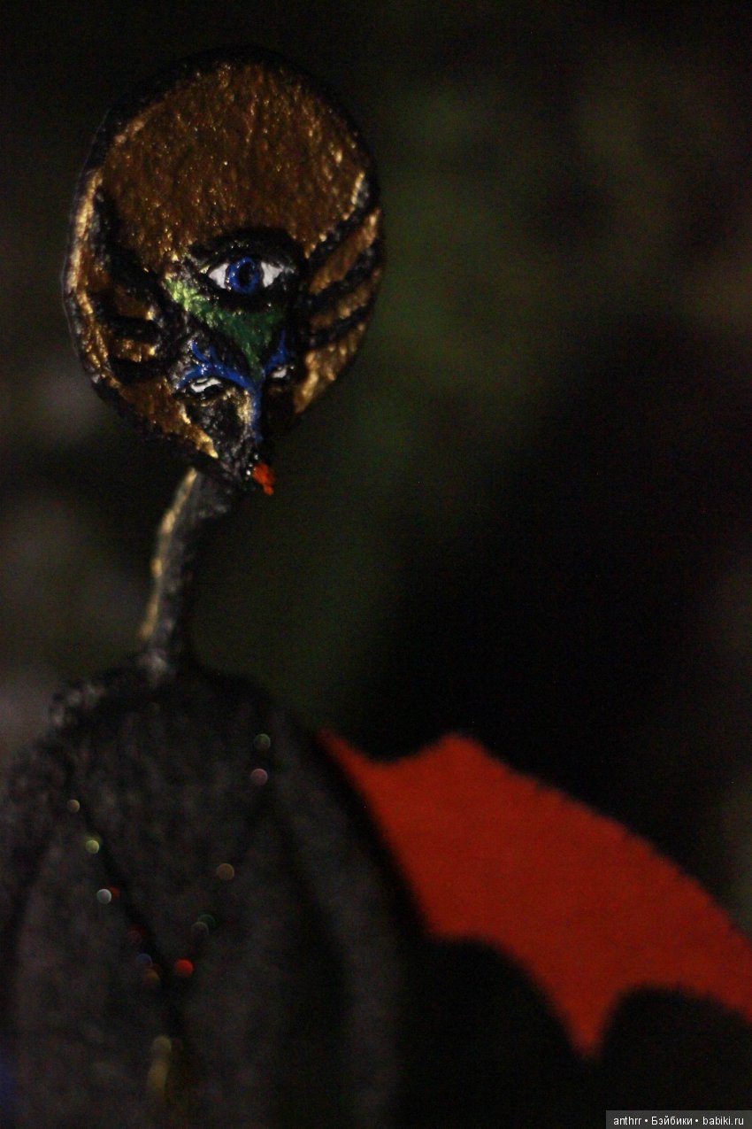 Айин. Готическая кукла — Авторские куклы из шерсти (валяние): сухое (фото 4)