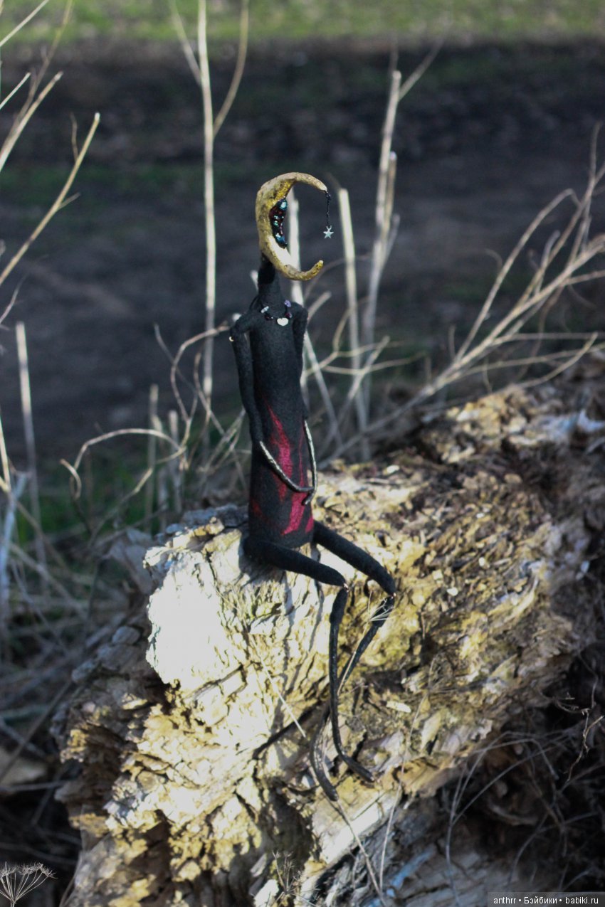 Месяц — Авторские куклы из шерсти (валяние): сухое (фото 3)