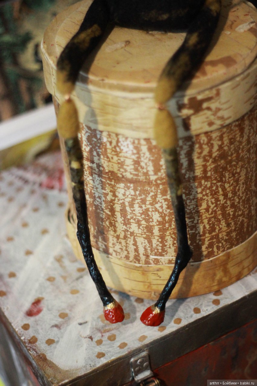 Вулкан — Авторские куклы из шерсти (валяние): сухое (фото 3)