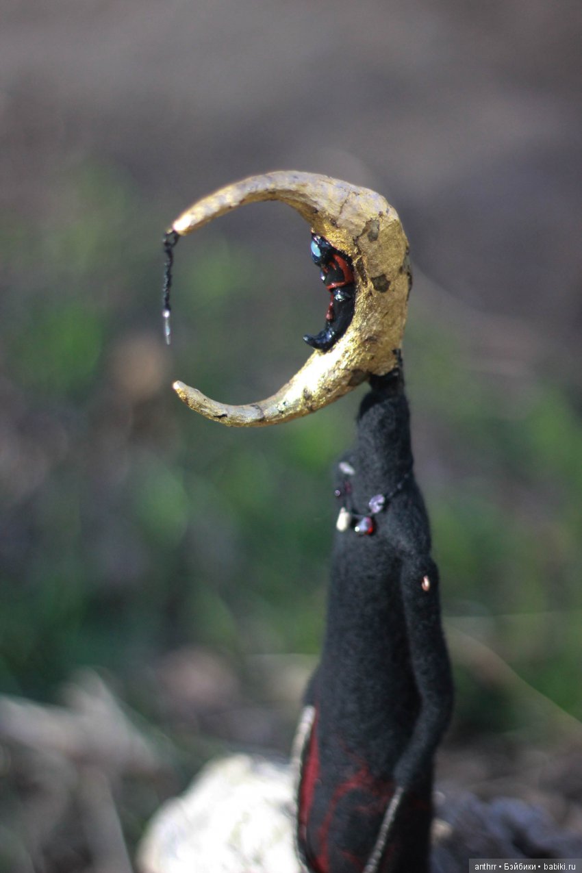 Месяц — Авторские куклы из шерсти (валяние): сухое (фото 2)