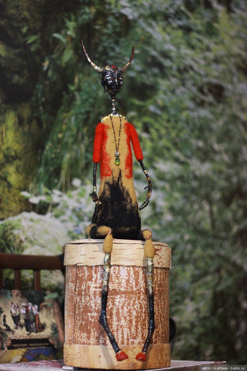 Вулкан — Авторские куклы из шерсти (валяние): сухое (фото 2)