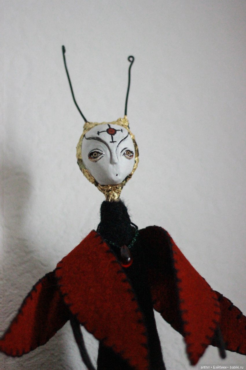 Shy - мотылек — Авторские куклы из шерсти (валяние): сухое (фото 7)