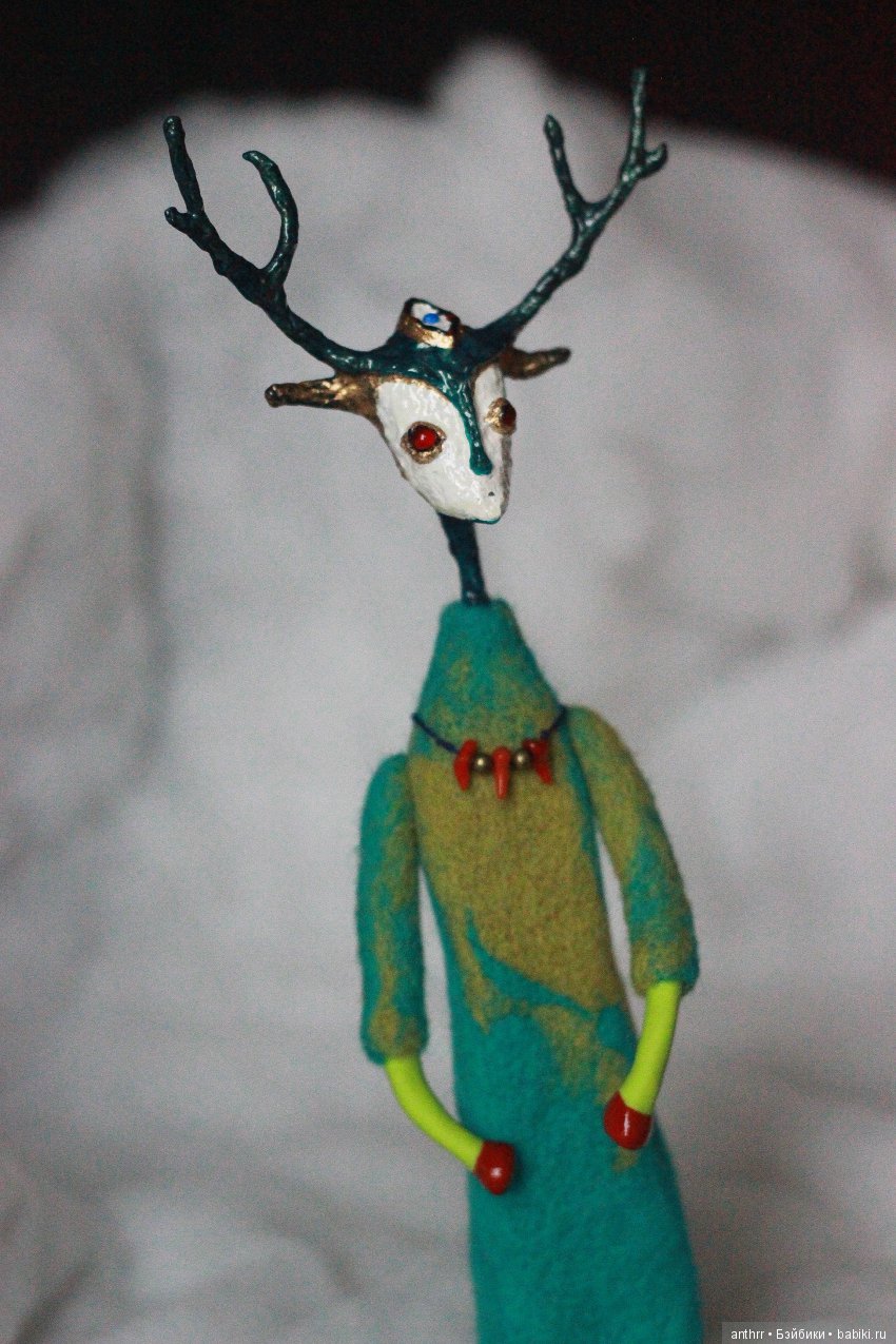 Va. Водный — Авторские куклы из шерсти (валяние): сухое (фото 4)