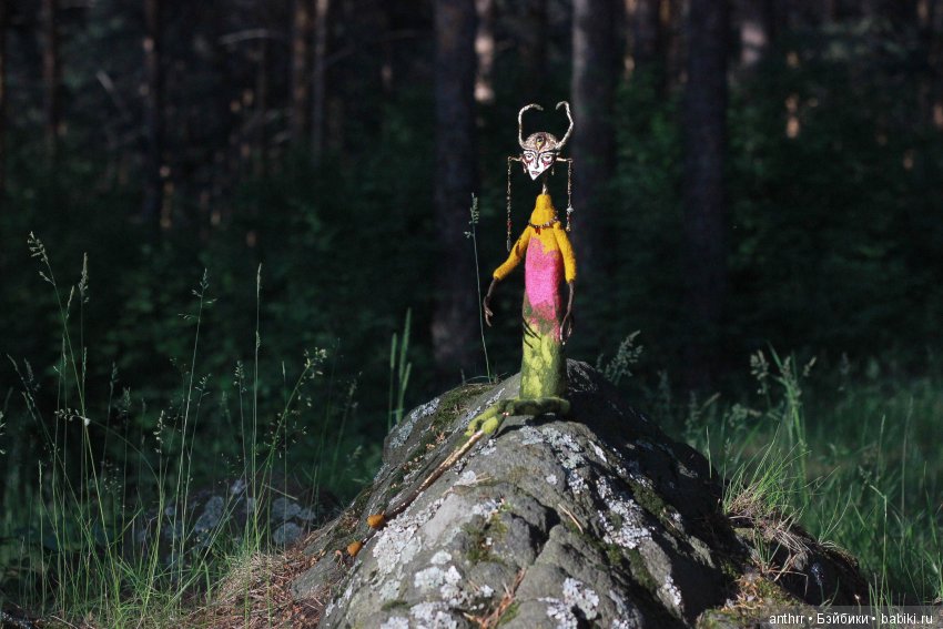 Чертополох — Авторские куклы из шерсти (валяние): сухое (фото 2)