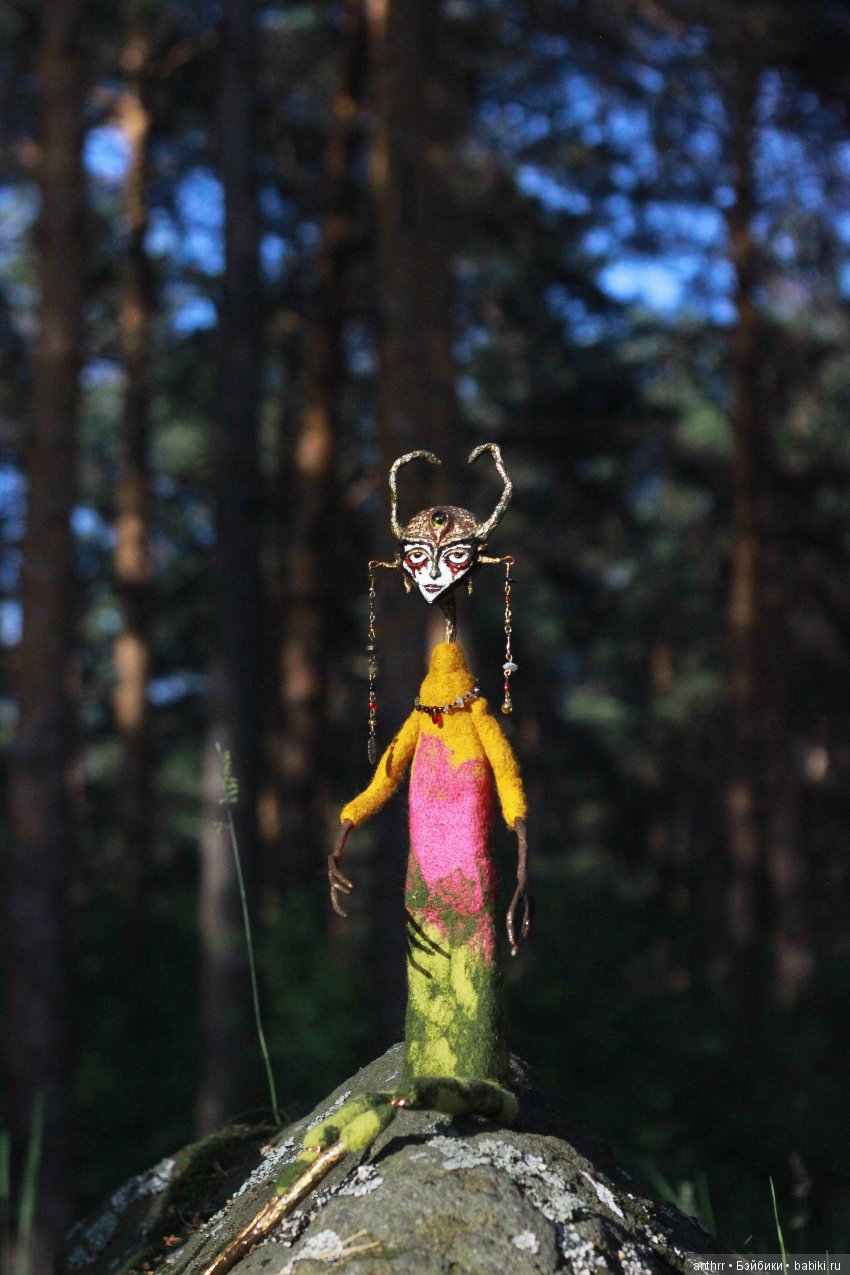 Чертополох — Авторские куклы из шерсти (валяние): сухое (фото 3)