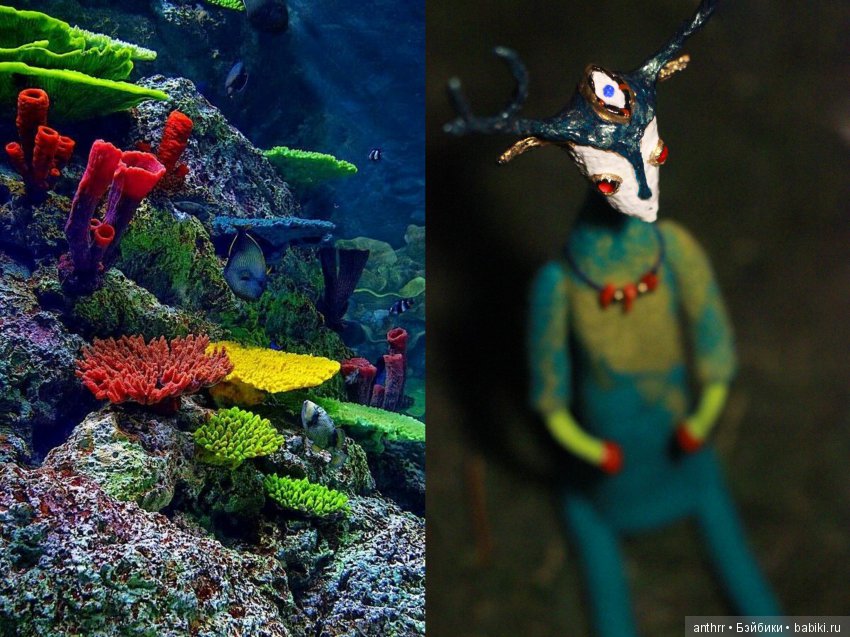 Va. Водный — Авторские куклы из шерсти (валяние): сухое (фото 5)