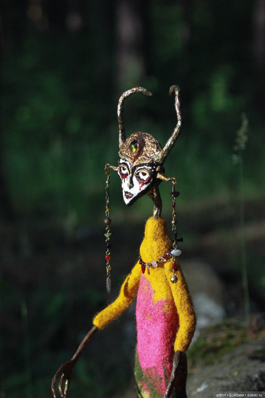 Чертополох — Авторские куклы из шерсти (валяние): сухое (фото 5)