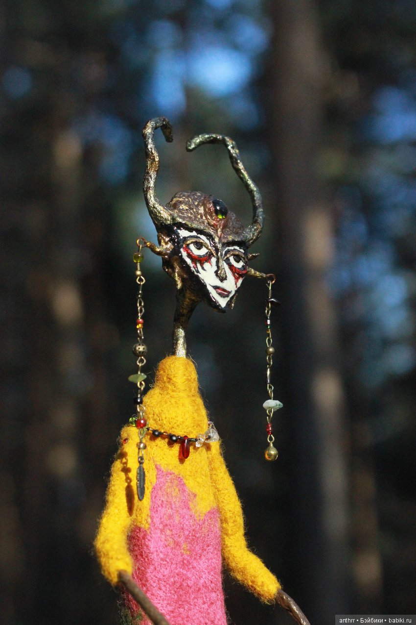 Чертополох — Авторские куклы из шерсти (валяние): сухое (фото 7)