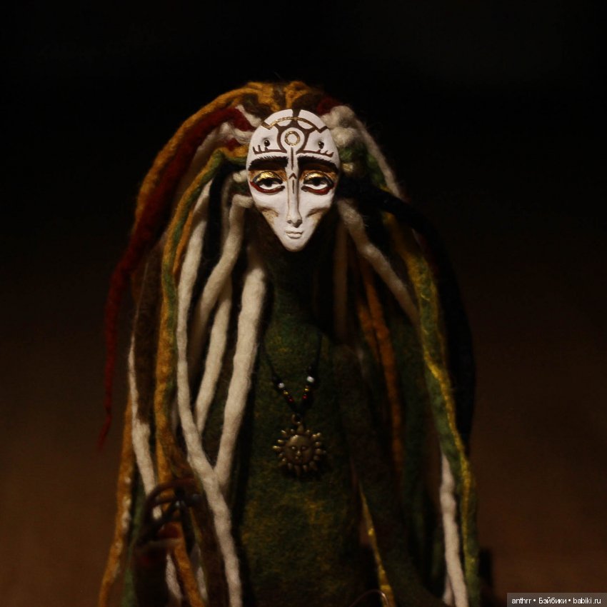 Лесной лекарь, Омут — Авторские куклы из шерсти (валяние): сухое (фото 2)