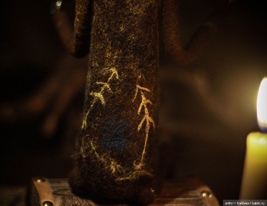 Лесной лекарь, Омут — Авторские куклы из шерсти (валяние): сухое