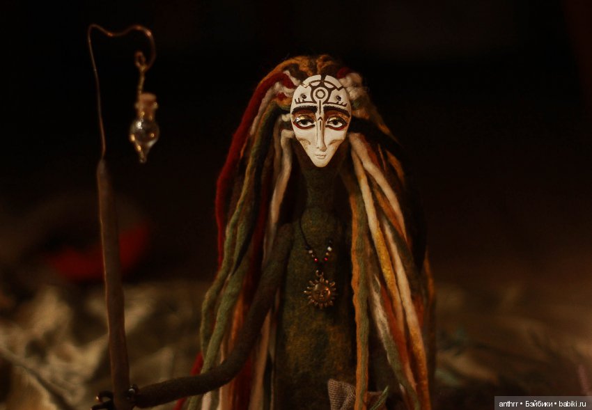 Лесной лекарь, Омут — Авторские куклы из шерсти (валяние): сухое (фото 6)