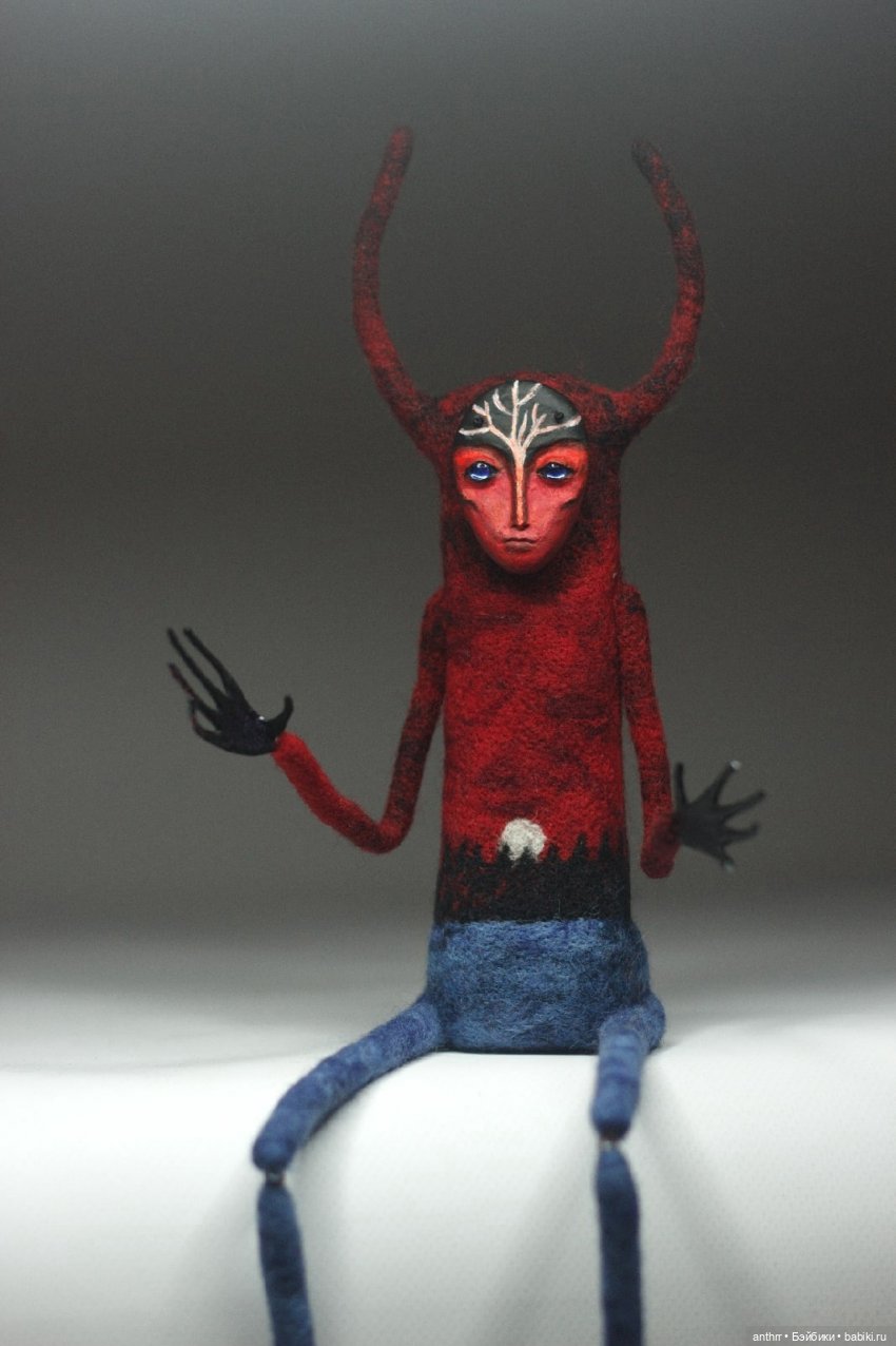 Подборка работ Куклы из шерсти и фигурки из папье-маше (фото 3)