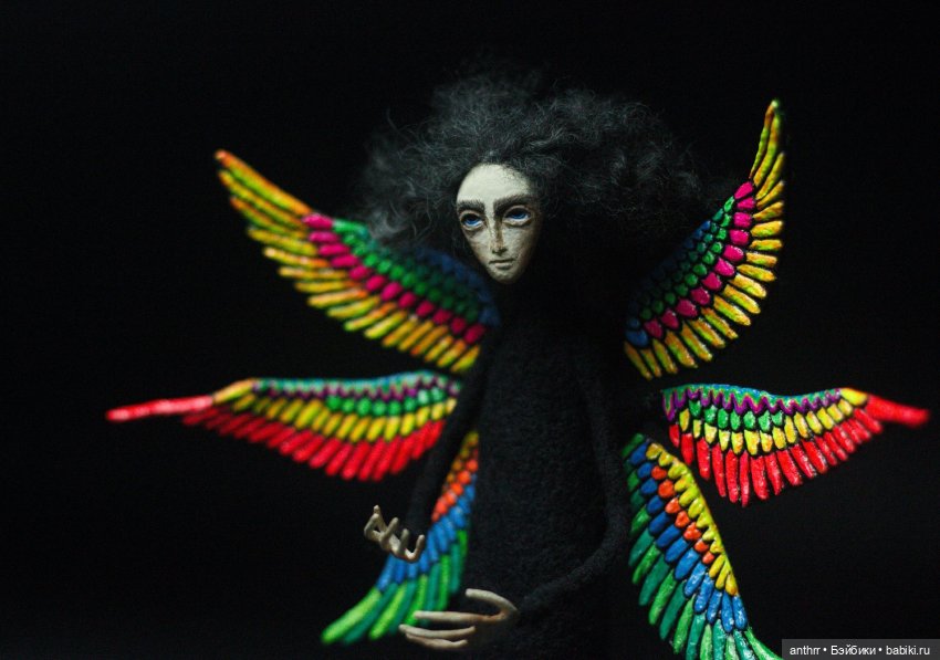 Подборка работ - Куклы из шерсти и фигурки из папье-маше (фото 7)