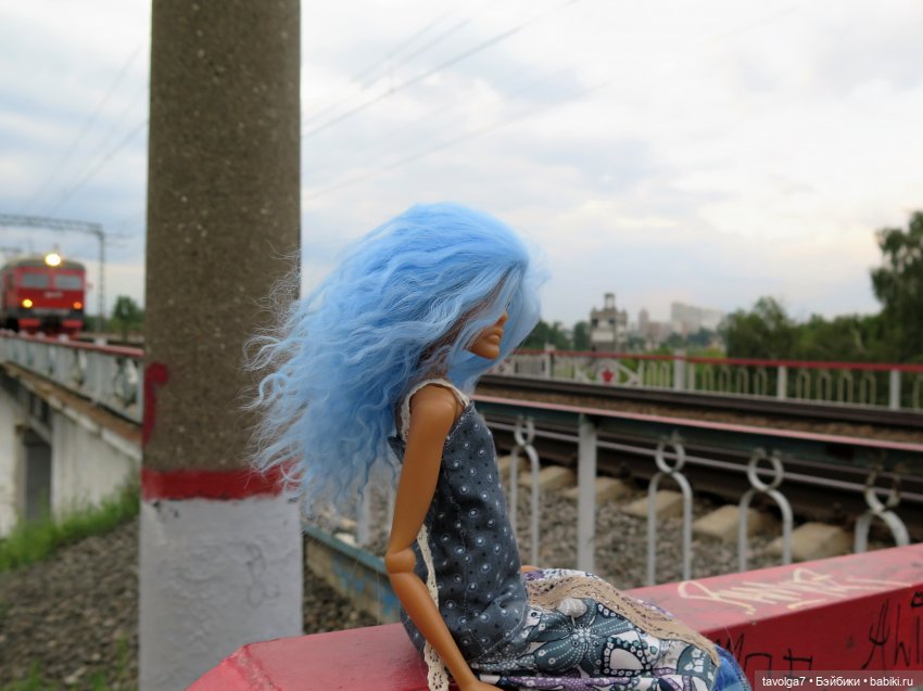 Бохо у реки. Голубое — Куклы Мукла (Mooqla) Полины Волошиной: легенды