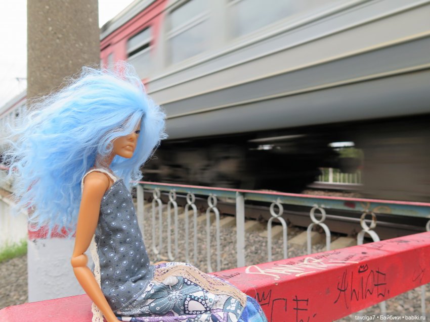 Бохо у реки. Голубое — Куклы Мукла (Mooqla) Полины Волошиной: легенды (фото 2)