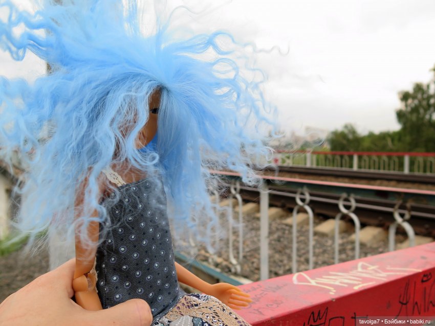 Бохо у реки. Голубое — Куклы Мукла (Mooqla) Полины Волошиной: легенды (фото 3)