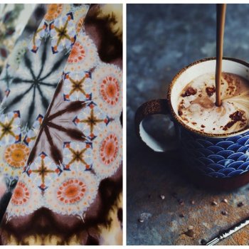 Индиго и коричневый осени