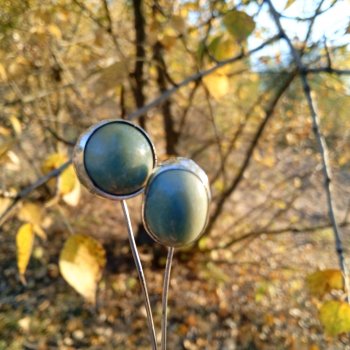 Серьги с офитом и осень