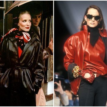 Натуральная кожа в моде 1980х