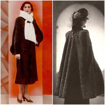 Зимняя мода 1930х