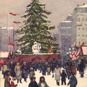 Детские иллюстрации СССР про зиму 1950е-1960е