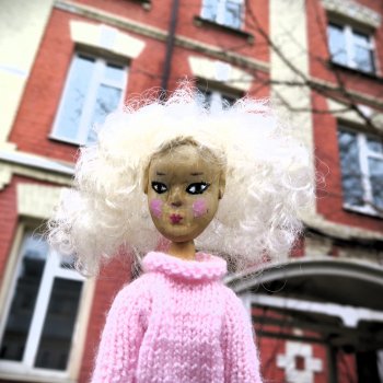 Авторская деревянная кукла по мотивам Mamzelle de Paris