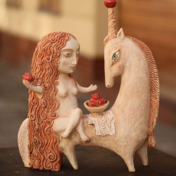 Керамические лошадки