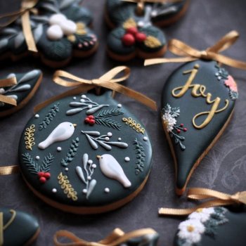 Новогодние десерты и снежная тема