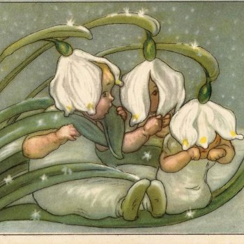 Подснежники - винтажное настроение