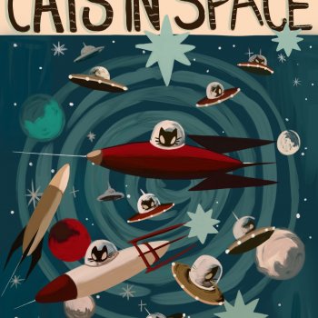 Ретро-футуристические космические Коты!