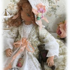 Виталинка, коллекционная текстильная кукла