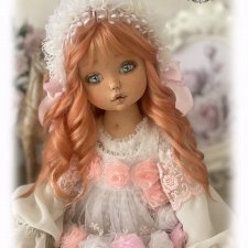 Миленочка, коллекционная текстильная кукла.