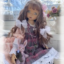 Лизонька, коллекционная текстильная кукла.