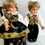 Сладкая  парочка. Куколки  на шарнирном  теле.