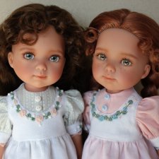 Кудряшка и Веснушка, ООАК кукол Карлотт Вестиды де Aзул