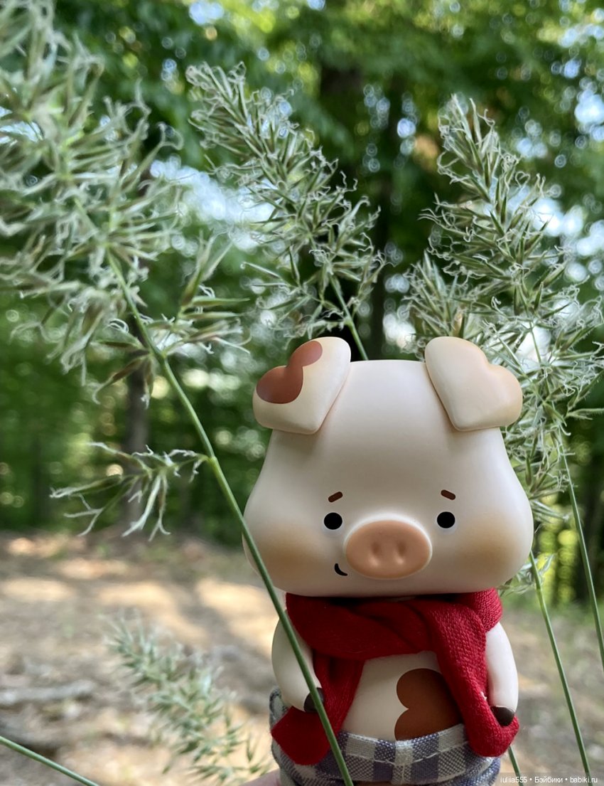 У леса на опушке гуляли три свинюшки