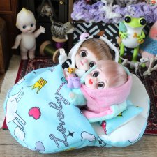 Аксессуары для кукол - мягкая кроватка-спальник