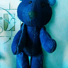 Мишка из джинсы