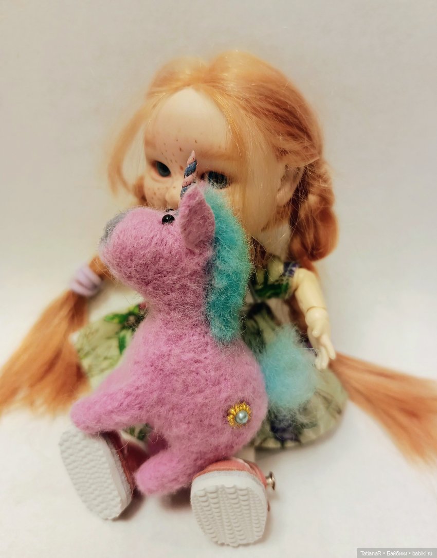 Регина и Единорог — Домашние фото авторских игрушек: Тедди