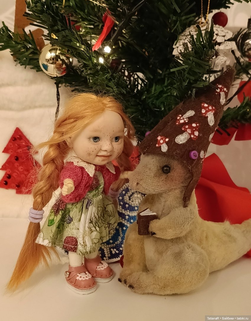 Сказка в шапке или Новогодняя компания у кукольной ёлочки, или Праздник продолжается (фото 7)