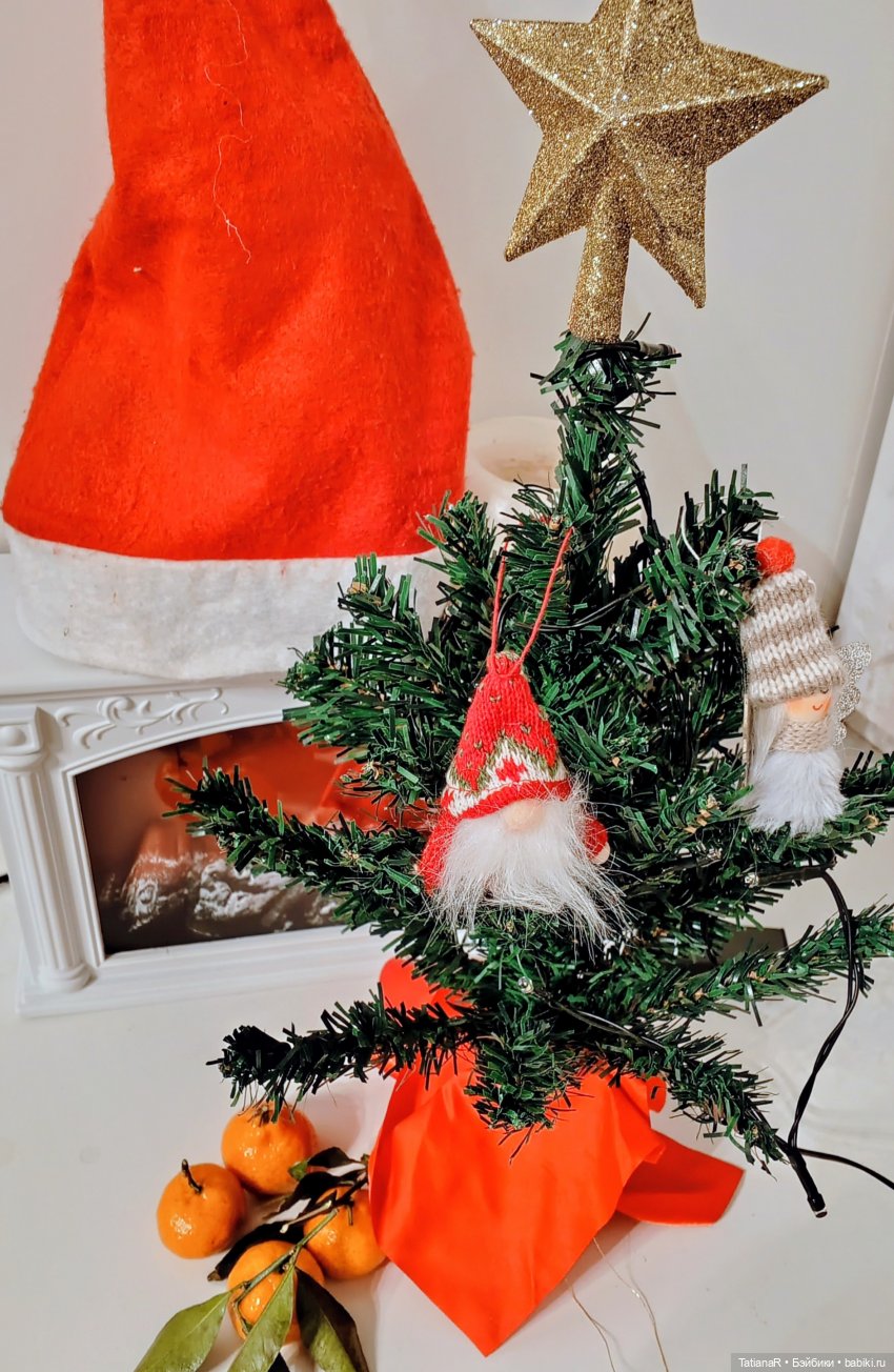 Новогодние мандариновые Лабубу